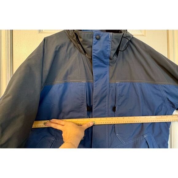 Columbia Mens Gray and Blue Convert Waterproof Insulated Hooded Ski Jacket XL - Picture 11 of 12